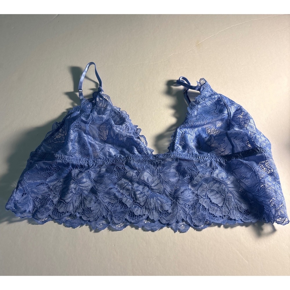 Intimately by Free People Floral Lace Bralette Adjustable Straps Wireless - M